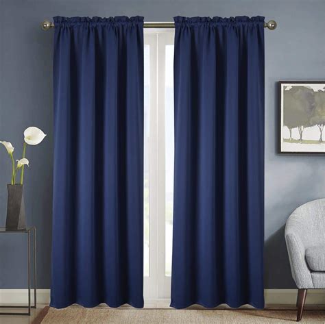 Navy Blue Curtains for Home Office