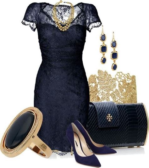 Navy Blue Dress Popular Accessories