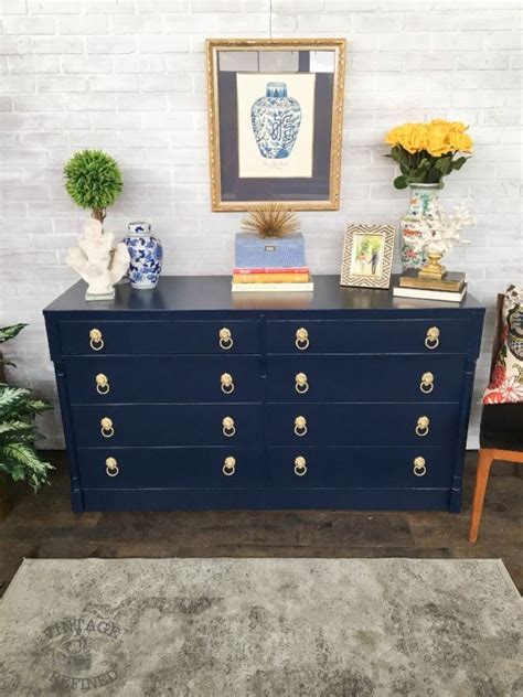 Navy Blue Dresser Traditional