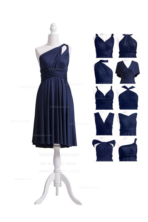 Navy Blue Dresses in Different Seasons