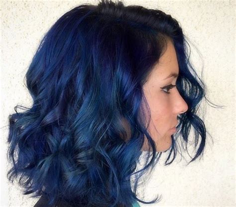 Navy Blue Hair Styles