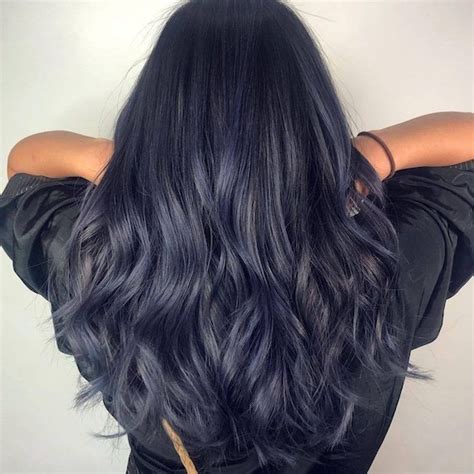 Navy Blue Hair Tips