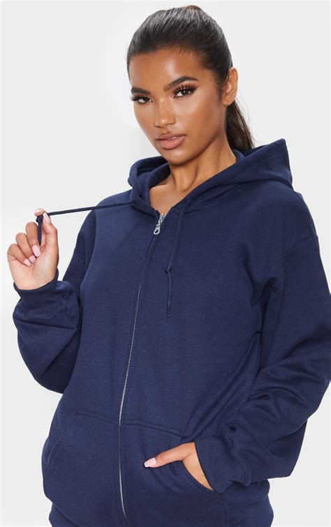 Navy Blue Hoodie Style