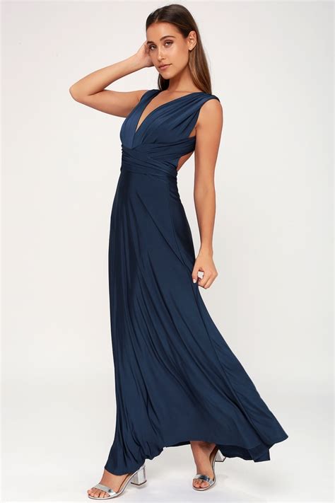 Navy Blue Maxi Dress Trends