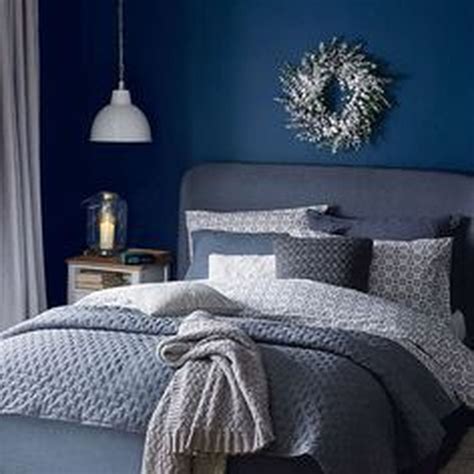 Navy Blue Pillows in Bedroom Decor