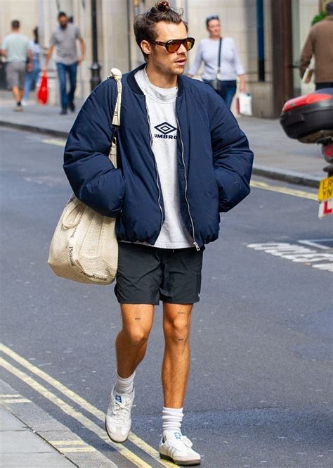 Navy Blue Sambas Street Fashion