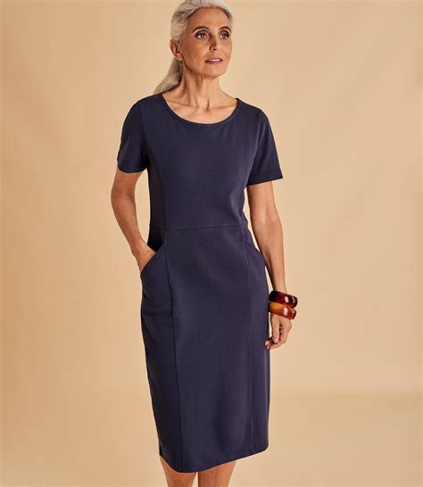 Navy Blue Shift Dress