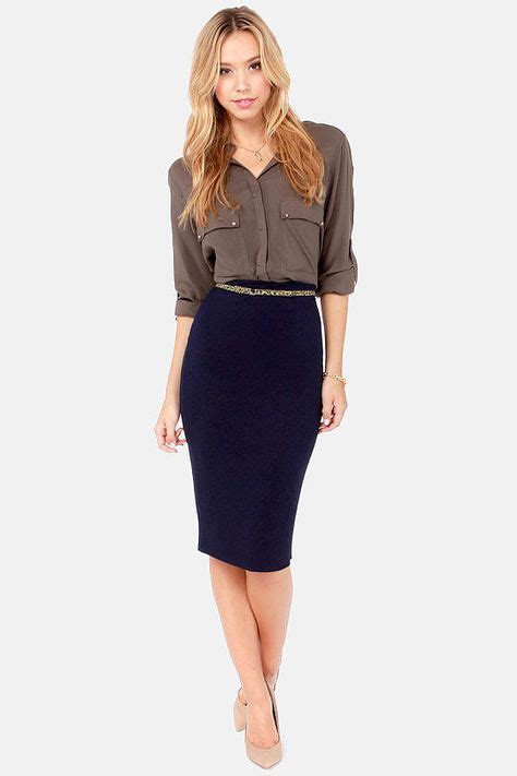 Navy Blue Skirt Styles