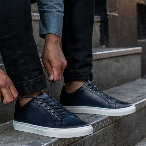 Navy Blue Sneakers For Business Meetings