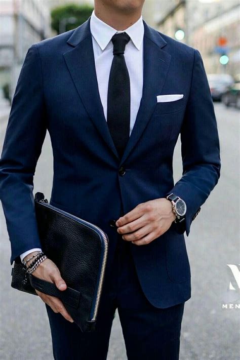 Navy Blue Suit Style