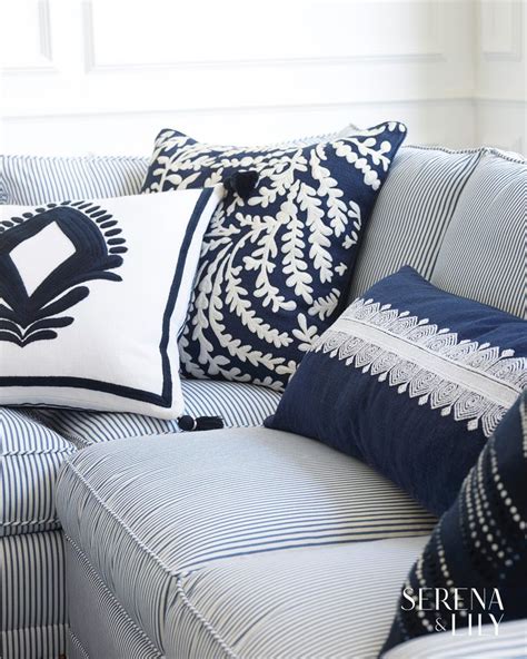 Navy Blue Throw Pillows Ideas