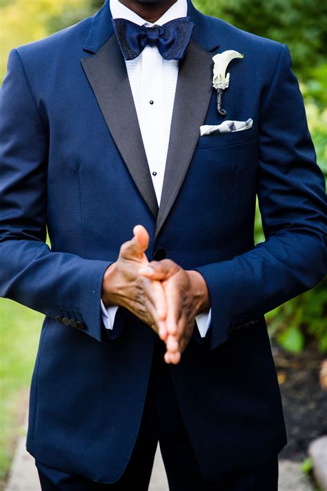 Navy Blue Tuxedo Style