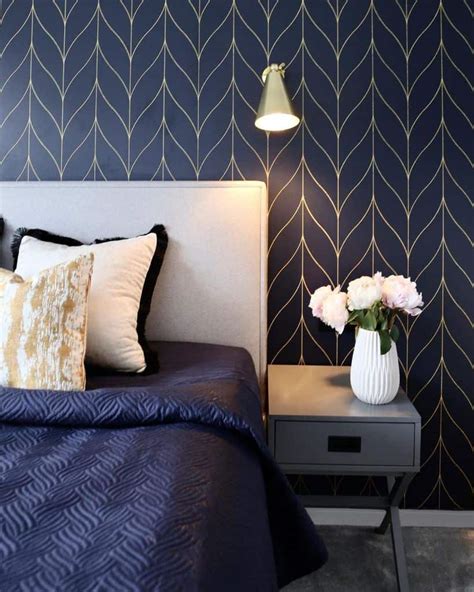 Navy Blue Wallpaper For Bedrooms