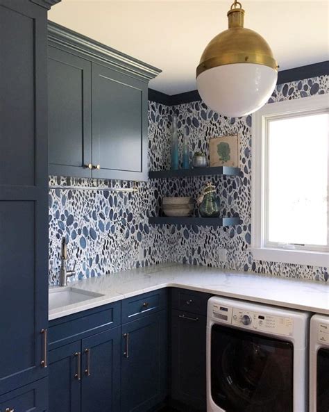 Navy Blue Wallpaper For Kitchens