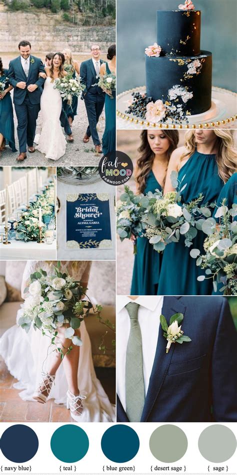 Navy Bridesmaid Color Combinations