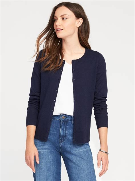 Navy Cardigan Sweater Fashion