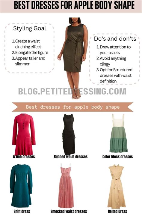 Description of Navy Dresses For Apple Shaped Bodies