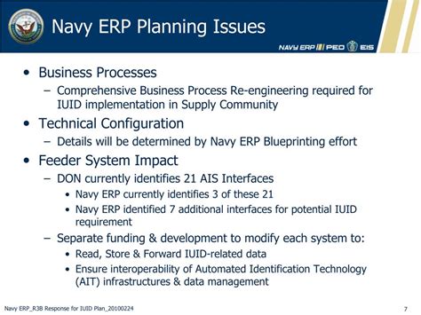 Navy ERP Implementation Overview