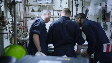 Navy Engineer working on a nuclear reactor