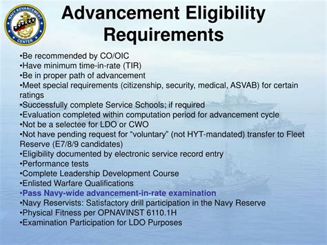 Navy Enlisted Advancement and Promotion