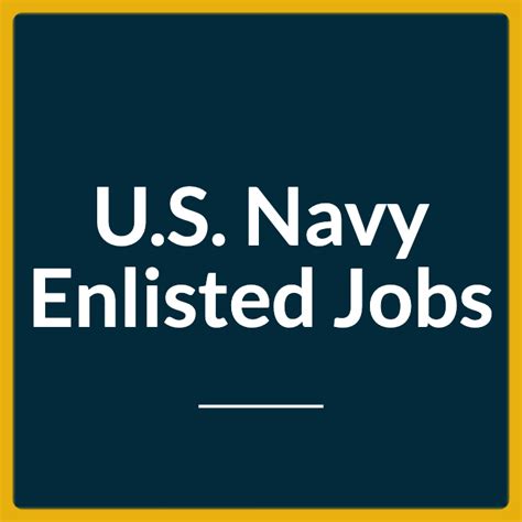 Navy Enlisted Careers