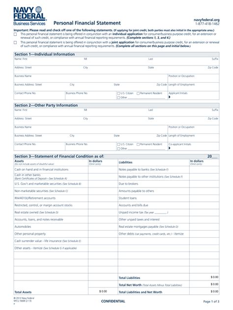 Navy Federal Bank Statement Template Review