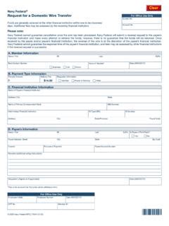 Navy Federal Bank Wire Transfer Requirements