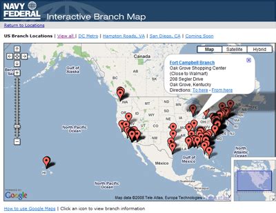 Navy Federal Credit Union Branch Locator Tool