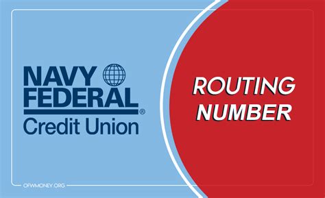 Navy Federal Credit Union Routing Number