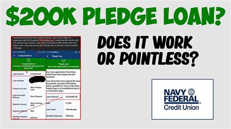 Navy Federal Pledge Loan Benefits