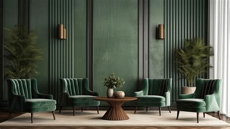 Navy Green in Interior Design