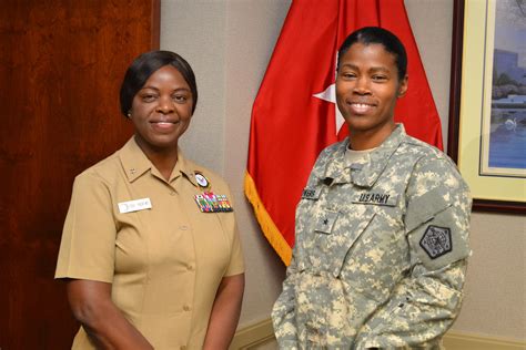 Navy Human Resources Officer working on a computer