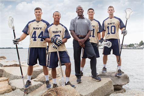 Navy Lacrosse Team in action