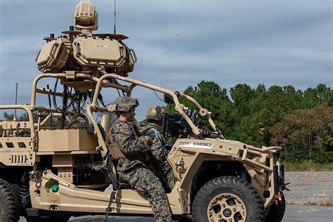 The equipment and vehicles of the Navy and the Marines