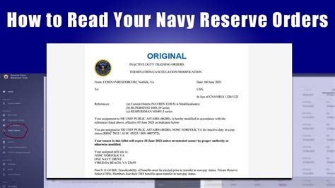 Navy Orders