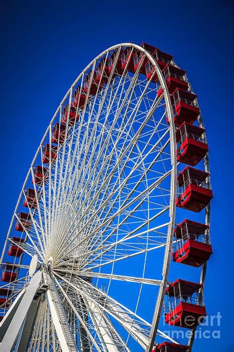 Navy Pier Ferris Wheel at sunset