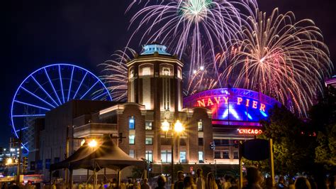 Navy Pier Fireworks 2025 Display