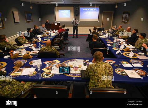 Navy recruiter providing guidance