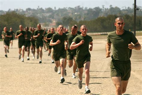 Navy Recruits Running