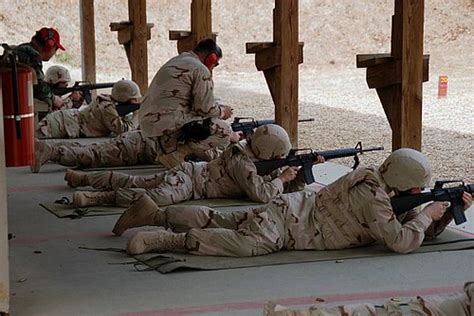 Navy Reserve sailors in training