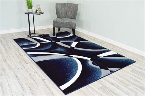 Navy Rug in Contemporary Decor