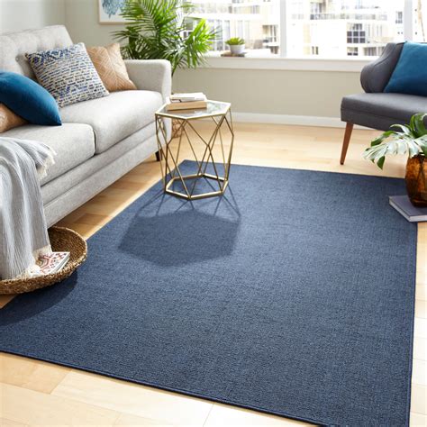 Navy Rug in a Home Office