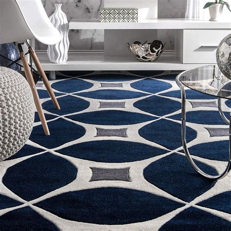 Navy Rug in Modern Decor