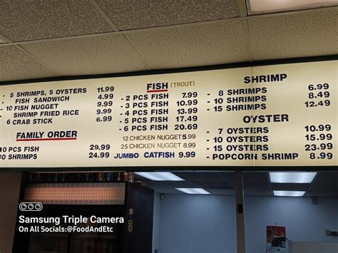 Navy Seafood Options