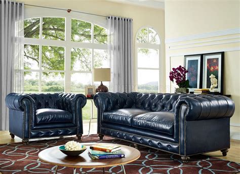 Rustic Navy Sofa Style