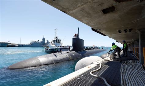 Navy submarines underwater