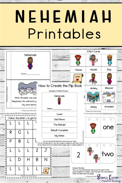 Nehemiah Printable Worksheets For Kids