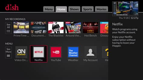 Netflix on Dish Apps