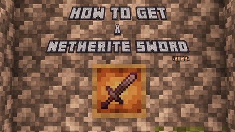 Netherite Sword Crafting