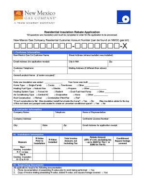 New Mexico Gas Rebates Application